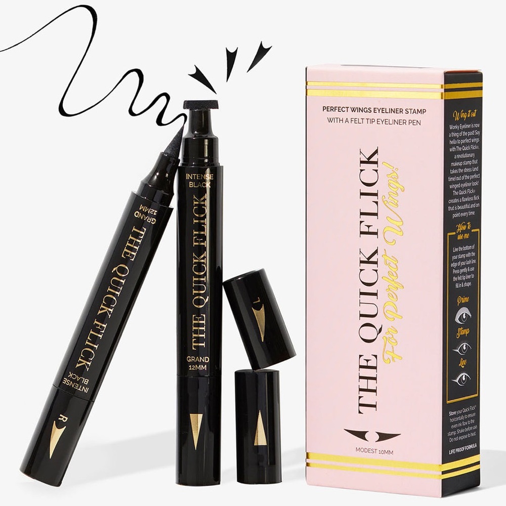 The Quick Flick eyeliner stamp in intense black